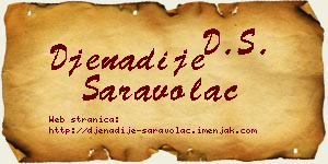 Đenadije Saravolac vizit kartica